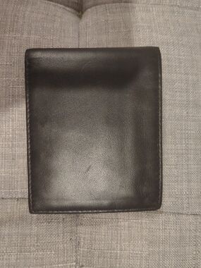Black Brown 1826 Smooth Black Leather Card & Key Holder
